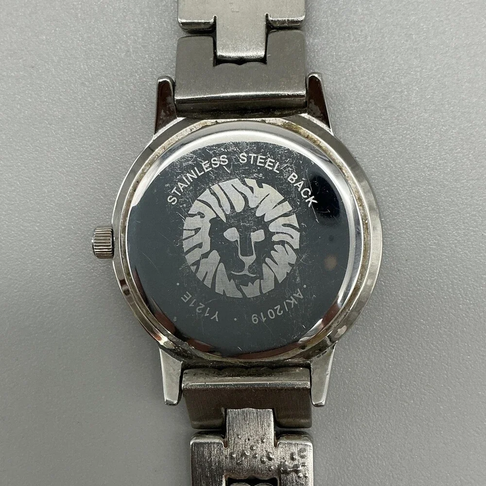 Anne Klein AK/1207 Womens Watch 32mm MOP Silver Tone Crystal New Battery 6.5